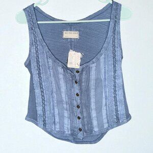 Free People We The Free Cami in Blue Mirage XS NWT